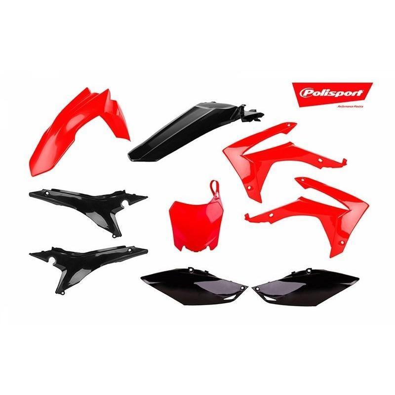 POLISPORT 90832 : Kit de plástica Polisport CRF250/450R Rojo / Negro