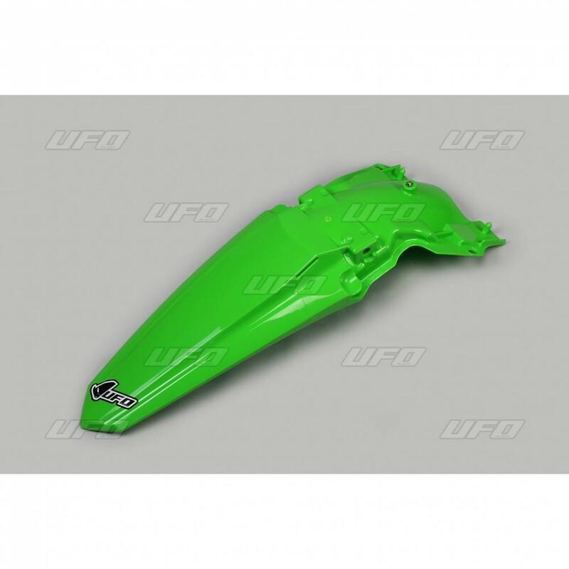 UFO KA04749#026 : Guardabarros trasero UFO verde Kawasaki KX450