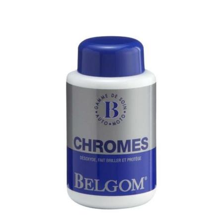 BELGOM 07.0250 : Limpiador y abrillantador de cromados Belgom 250ml