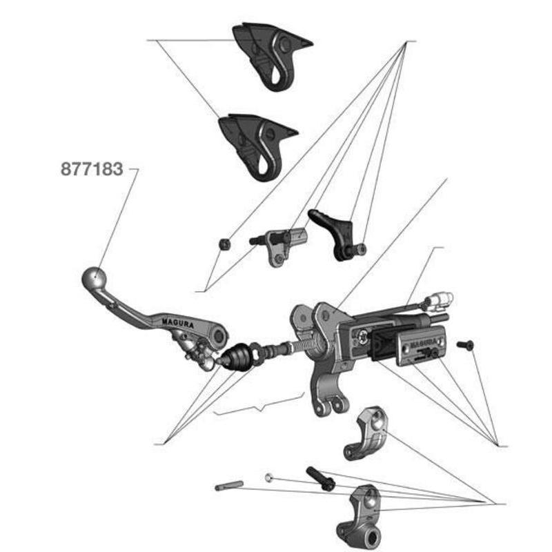 MAGURA 0723290 : Maneta Magura ambos lados ajustable 167 largo 146mm