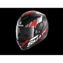 CASCO MOTO SHARK RIDILL 1.2 PHAZ Mat  NEGRO ROJO BLANCO