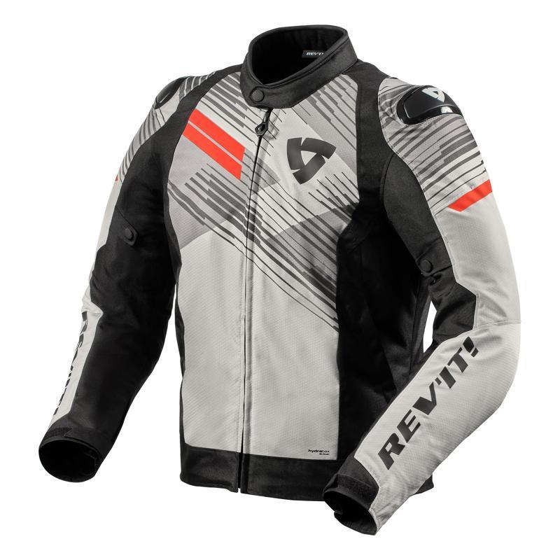 Chaqueta Apex H2O Gris claro-Rojo Fluor REVIT