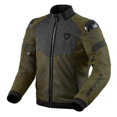 Chaqueta Action H2O Negro-Verde Oscuro REVIT