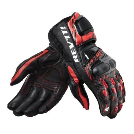 Guante Quantum 2 Rojo Fluor-Negro REVIT