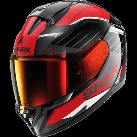 CASCO SHARK RIDILL 2 BERSEK   NEGRO ROJO