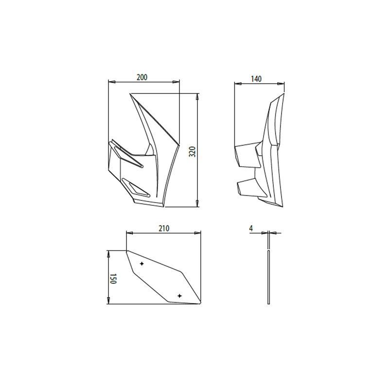 PUIG 20327 : Alerones Downforce Laterales Naked