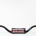 RENTHAL 609-01-BK : Manillar Renthal Fatbar Carmichael alto negro con protector negro 609-01-BK