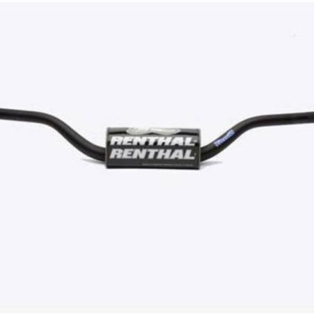 RENTHAL 829-01-BK : Manillar Renthal trials 110 negro con protector negro 829-01-BK