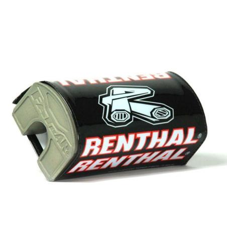 RENTHAL P305 : Protector/Morcilla de manillar sin barra superior Renthal negro/rojo P305