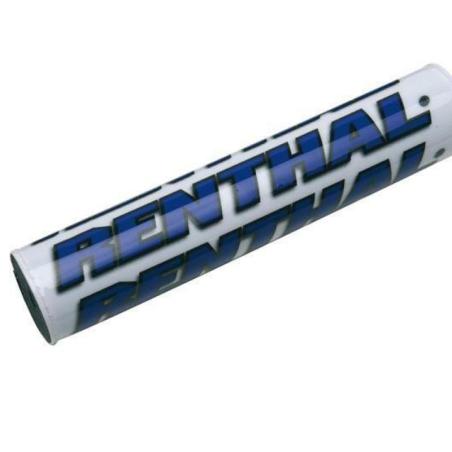 RENTHAL P209 : Protector/Morcilla barra superior de manillar Renthal blanco/azul P209