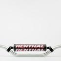 RENTHAL 971-08-SI-01-185 : Manillar Renthal motocross Carmichael plata con protector negro 971-08-SI-01-185