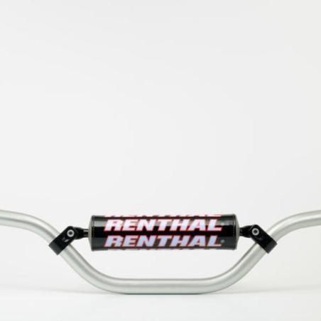 RENTHAL 783-01-SI-03-219 : Manillar Renthal minicross KX65 plata con protector negro 783-01-SI-03-219