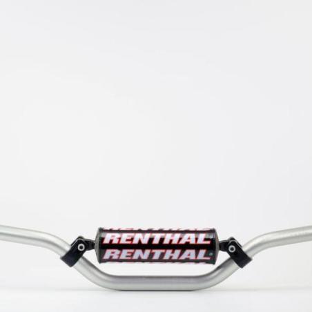 RENTHAL 798-01-SI-03-219 : Manillar Renthal motocross SX85 plata con protector negro 798-01-SI-03-219