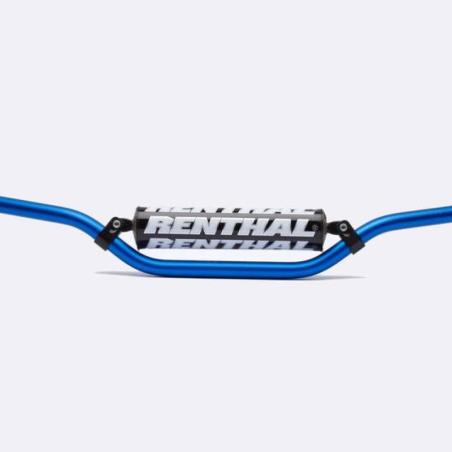 RENTHAL 693-01-BU-01-185 : Manillar Renthal enduro azul con protector negro 693-01-BU-01-185