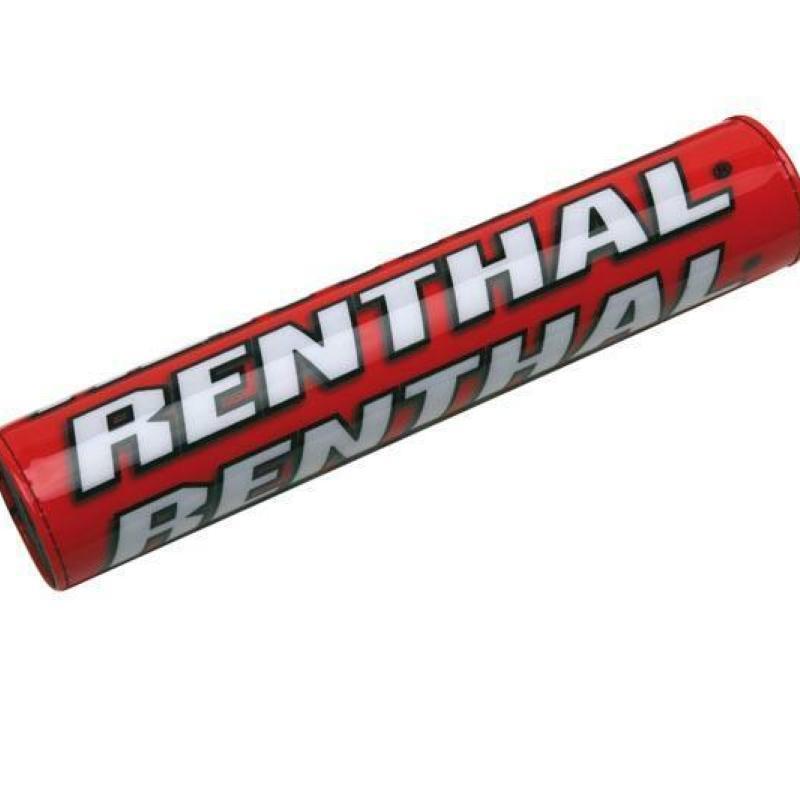 RENTHAL P225 : Protector/Morcilla barra superior de manillar Renthal rojo 216mm P225