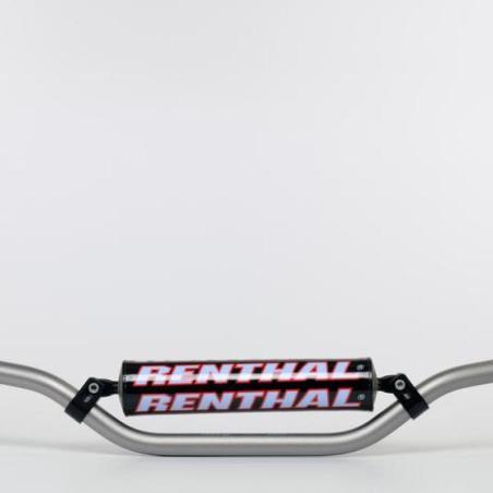 RENTHAL 971-08-TT-01-185 : Manillar Renthal motocross Carmichael titanio con protector negro 971-08-TT-01-185