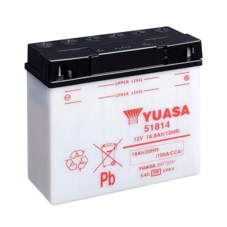 YUASA 51814 (CP) : Batería YUASA 51814 Combipack (con electrolito)